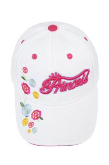 Kids Princess Baseball Cap-H1272-WHITE
