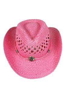 Kids Cowboy Hat-H1385-FUCHSIA