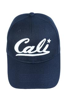 Cali Adults Cap (White Thread)-H1414-NAVY