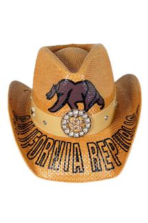 California Star Medallion Cowboy Hat-H1442-CAMEL