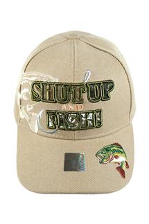 Shut Up and Fish Cap-H1455-KHAKI