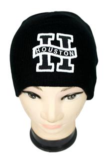 Houston Fine Knit Beanie-H1587-BLACK