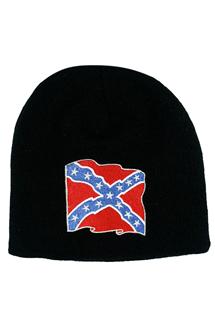 Confederate Flag Fine Knit Beanie-H1600