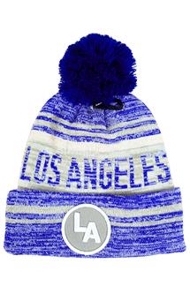 Los Angeles Cuffed Beanie-H1787-BLUE