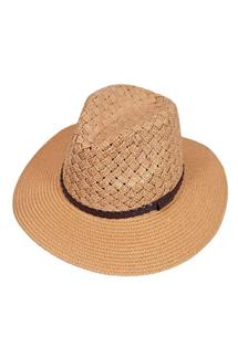 Woven Belt Band Panama Hat-H996-TAN