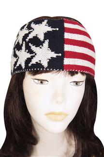 Knit USA Flag Headwrap-HC290
