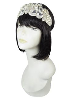 Rose Embroidered Headwrap-HC383