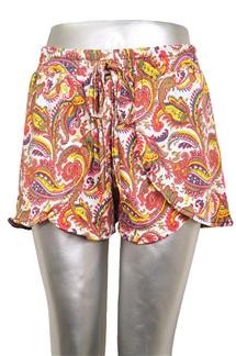 Paisley Print Shorts-LE130