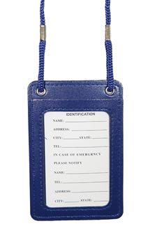 Leatherette Double Sided ID Card Lanyard-LN003
