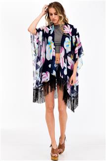 Floral Print Kimono-S1844