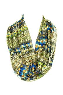 Tribal Print Lace Infinity Scarf-S841